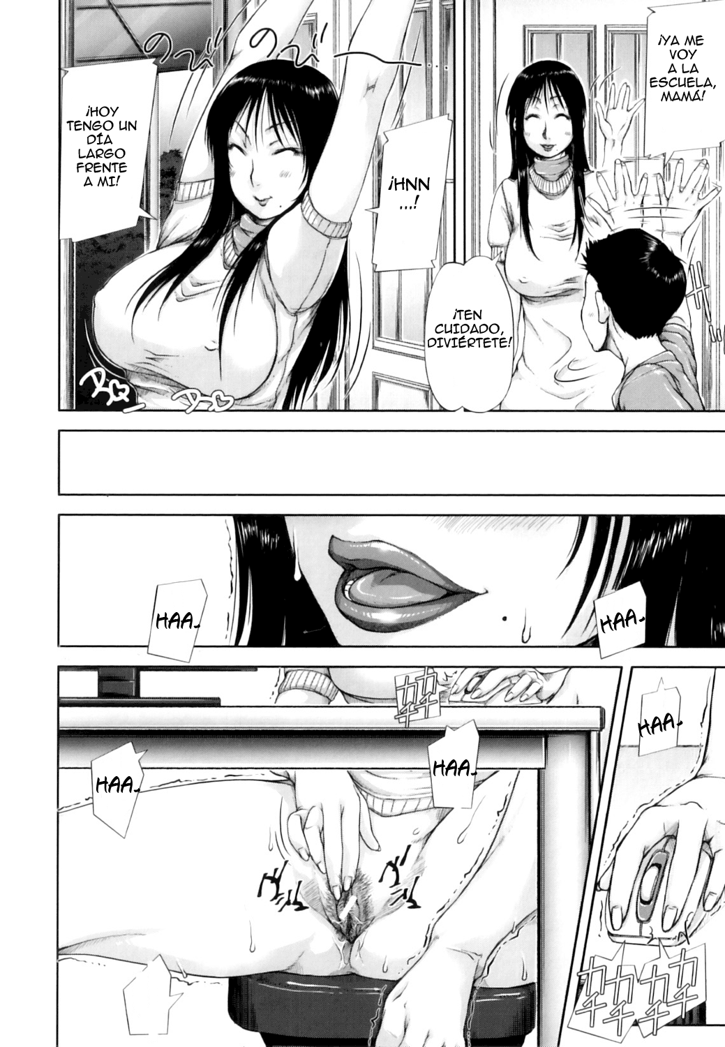 Mukimuki Taisou Mama Ryouhou 2 | Mother-Son Penis Exercises!! page 4 full