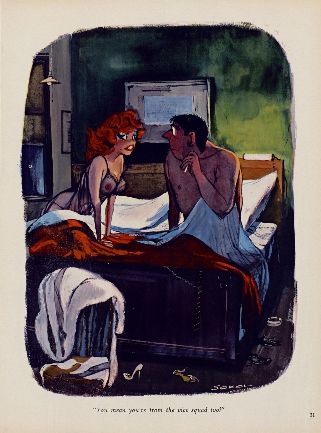 Erich Sokol - Playboy cartoons page 5 full