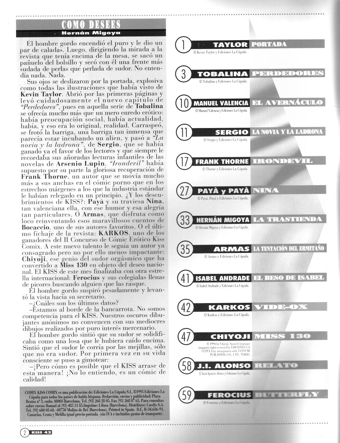 Kiss Comix #042 page 2 full