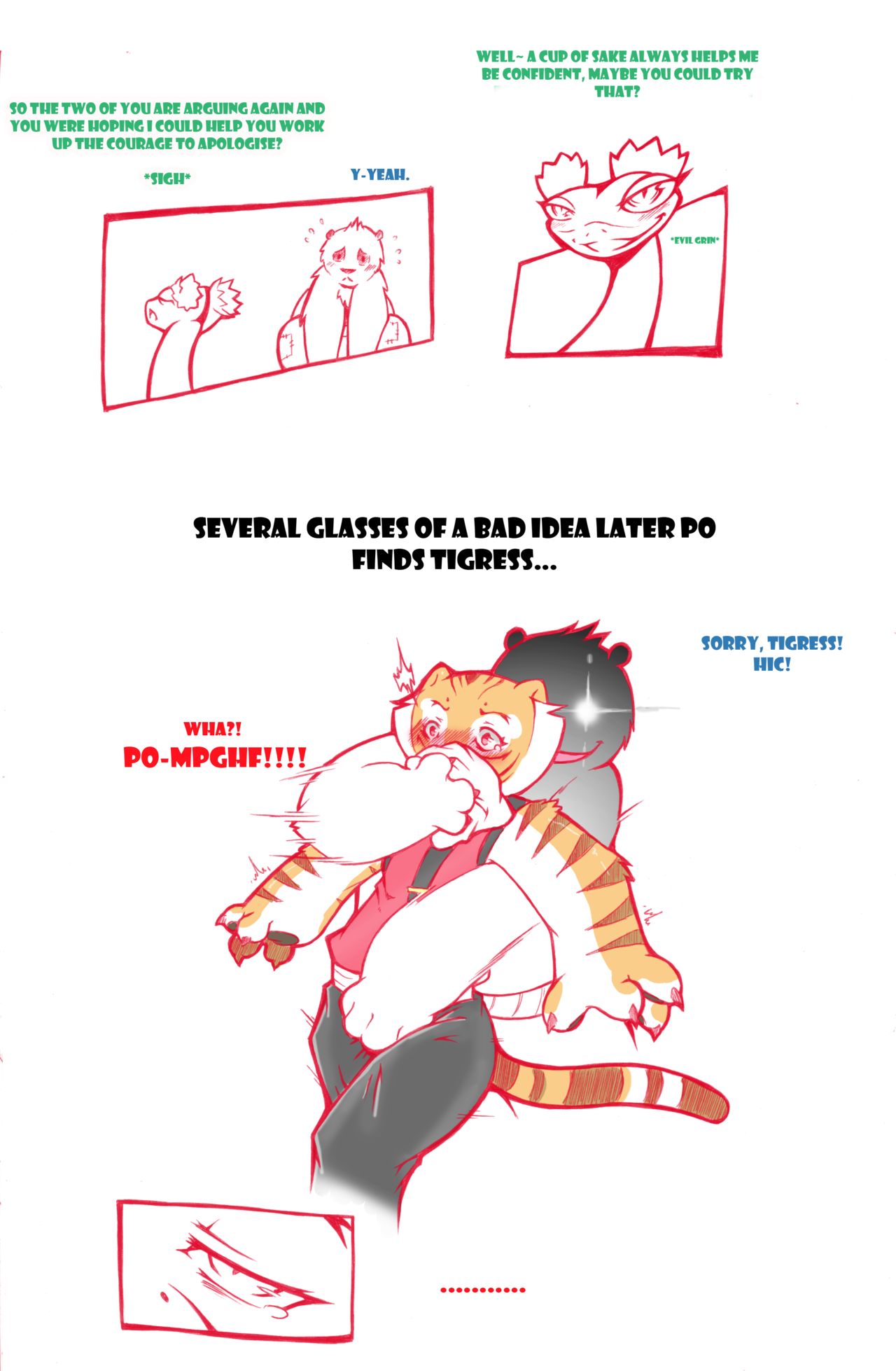 Kung fu Panda Short Comic page 1 full