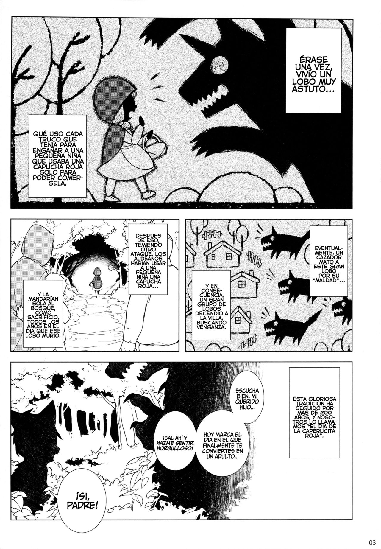 Dounen Hakai ~Ookina Akazukin & Chiisaki Ookami~ - Big Red Riding Hood and the little wolf. | Destrucción de la Niñez ~La Gran Caperucita Roja Y El Pequeño Lobo~  =P666HF= page 4 full