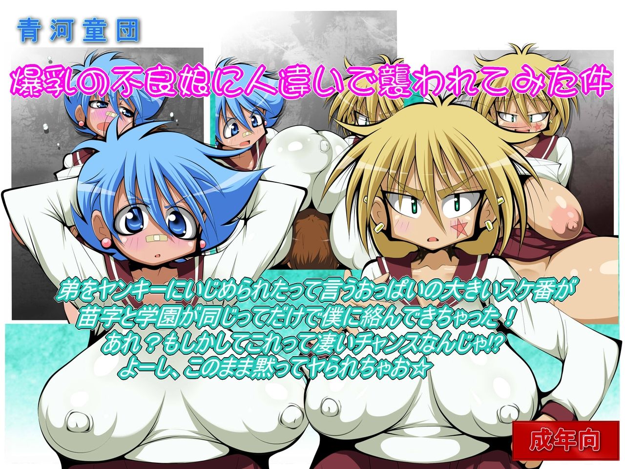 Bakunyuu no Furyou Musume ni Hitochigai de Osowarete Mita Ken page 1 full
