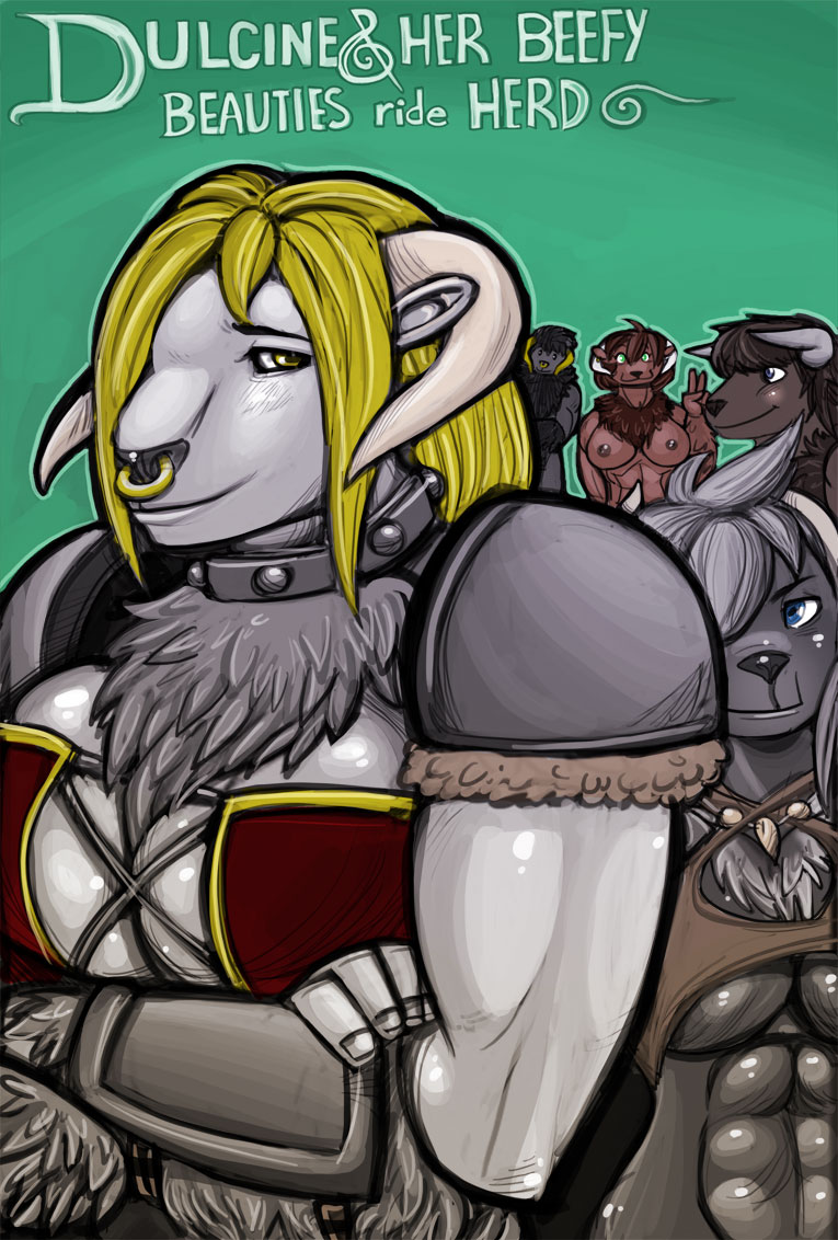 Dulcene & Her Beefy Beauties Ride Herd page 1 full