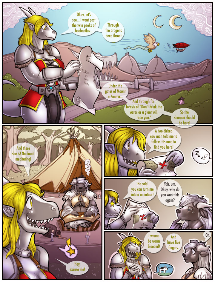 Dulcene & Her Beefy Beauties Ride Herd page 2 full