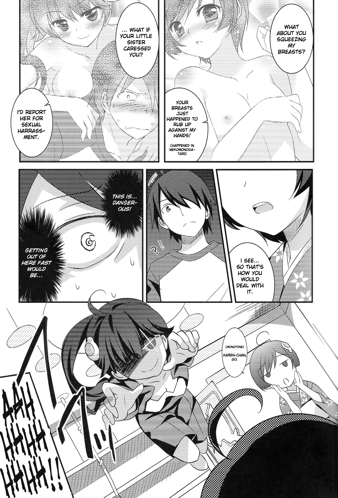 Boku to Karen to Tsukihi ga Shuraba sugiru | Tsukihi, Karen, and I Fight Too Much page 6 full