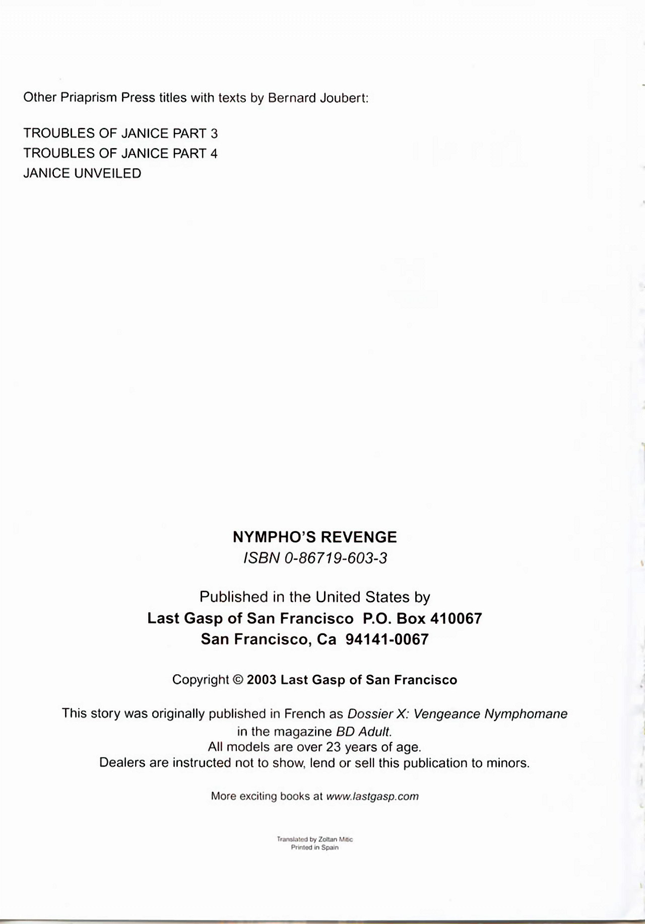 Nympho's Revenge page 3 full