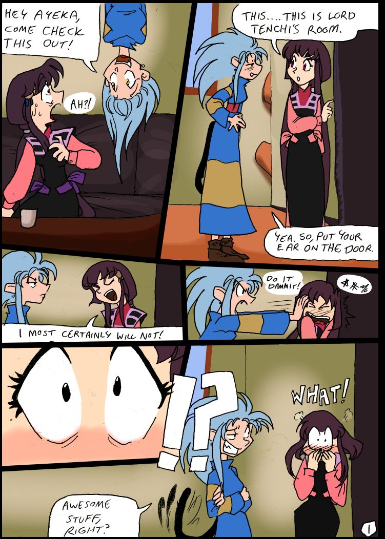 Tenchi Comic page 1 full