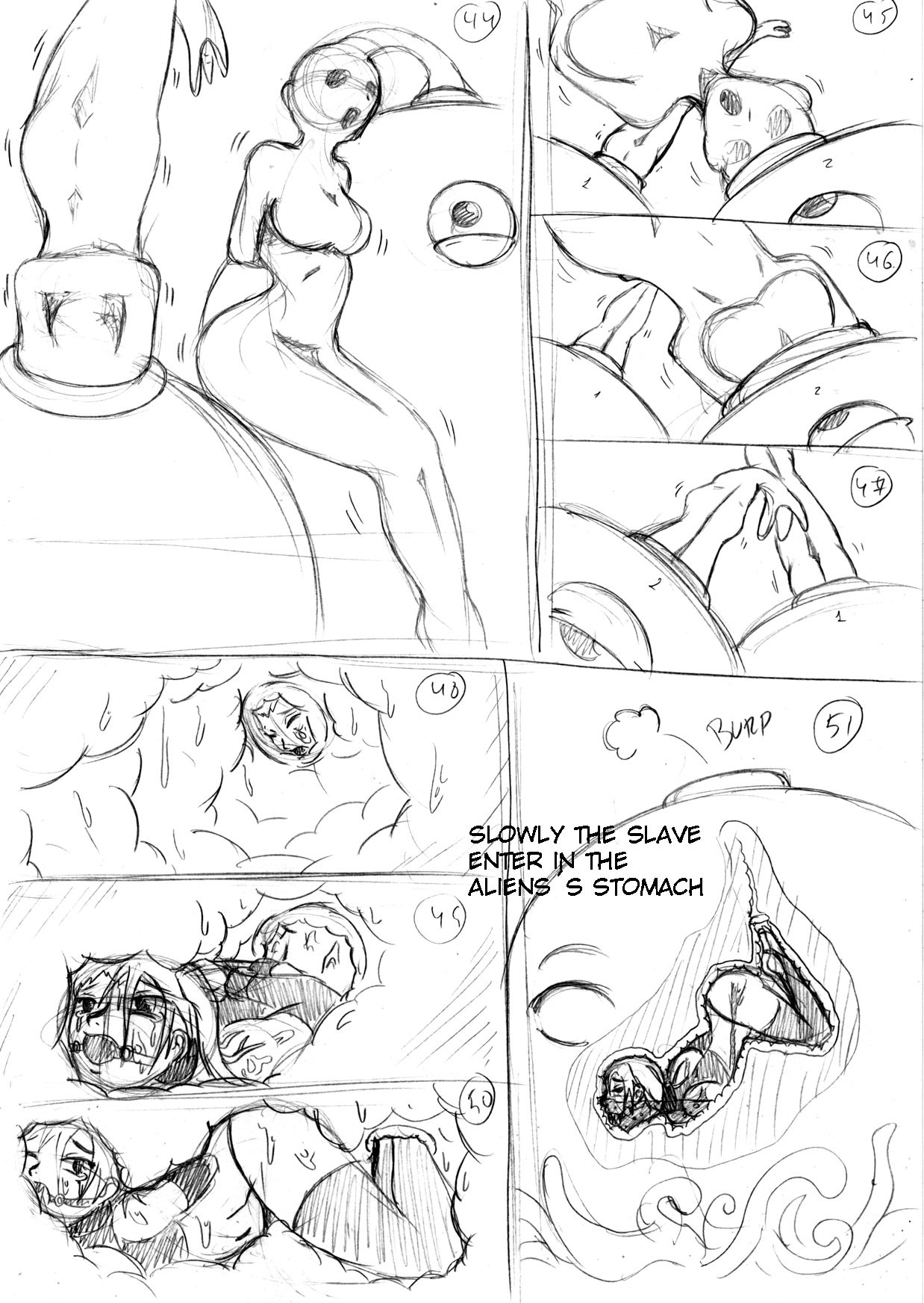 The Sex Slaves and The Vore Aliens page 9 full
