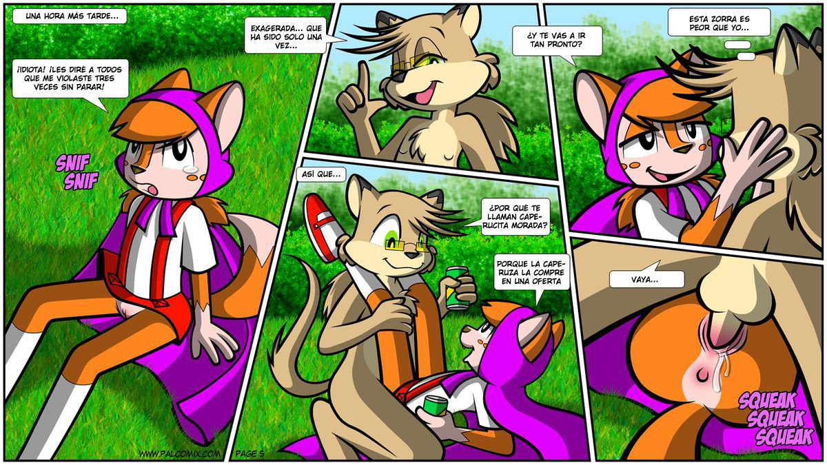 Cute Lil' Purple Riding Hood | La Preciosa Caperucita Morada page 5 full