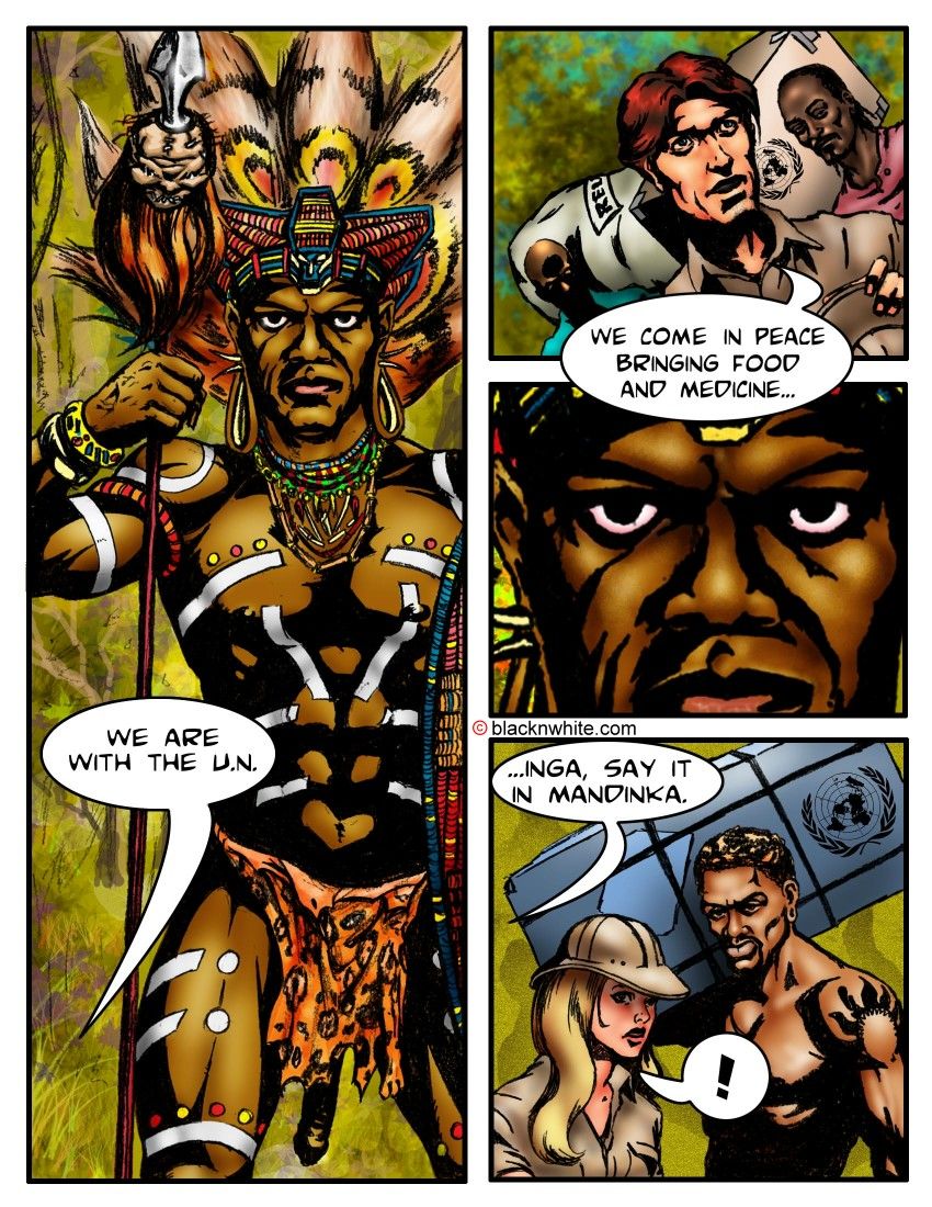 Black Cock She-male - Volume #1: Africa The curse of the shaman! page 4 full