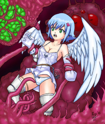Angel Tentacle Porn - Nanael Angel of Darkness - IMHentai