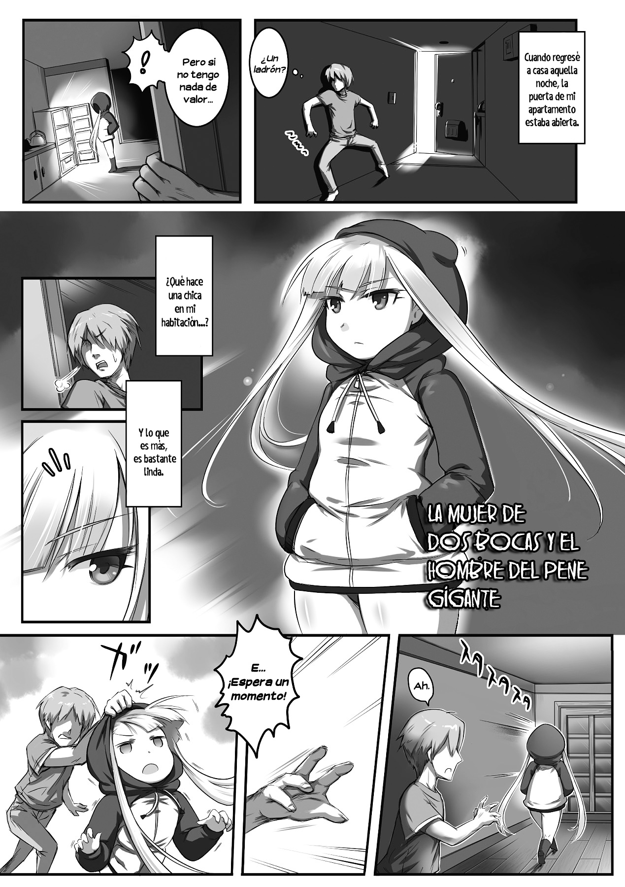 La mujer de dos bocas y el hombre del pene gigante page 1 full
