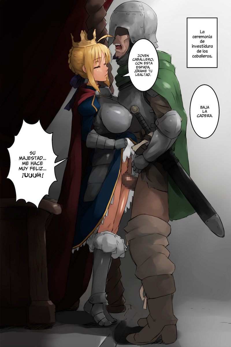 Shuudan Haramashi Yuuhei Shussan Bakunyuu Fate Saber  | The Huge Breasted King Arthur page 2 full
