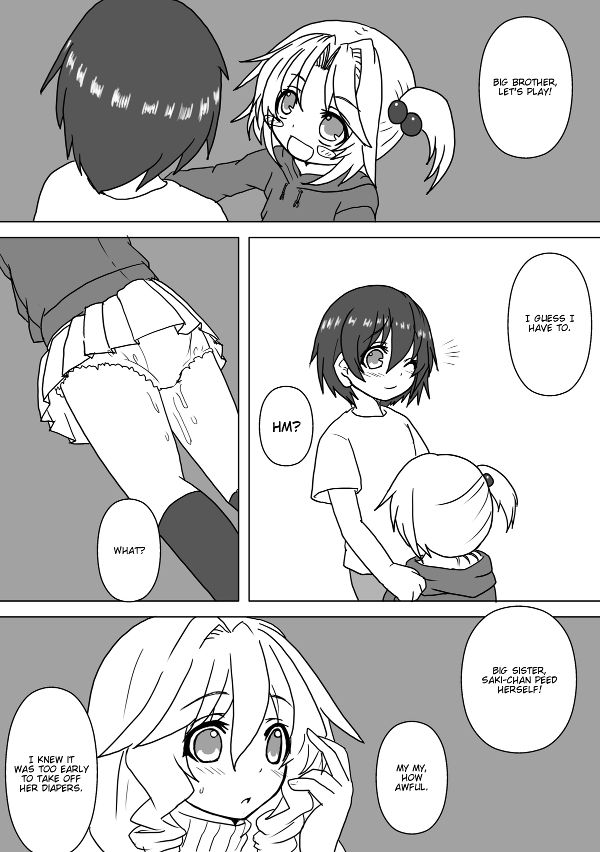 Mei to Omutsu to Imouto ni Sareta Boku | My Niece, Diaper, and I Became a Little Sister page 2 full