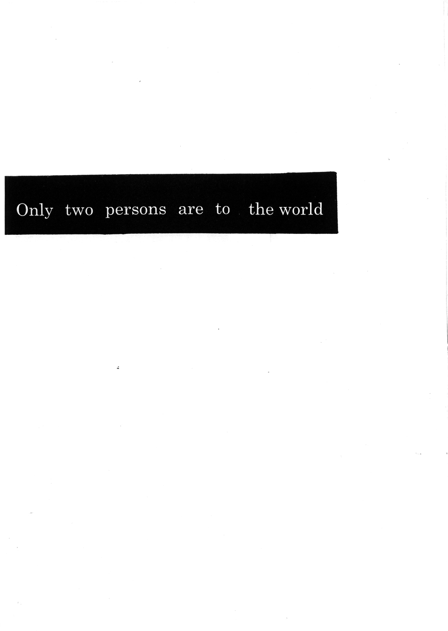Only two persons are to the world. page 2 full