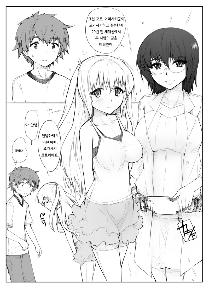 Mirai Kara Time Slip Shite Kita Musume To Fuck Suru Manga | 미래에서 타임리프해 온 딸과 붕가하는 만화 page 2 full