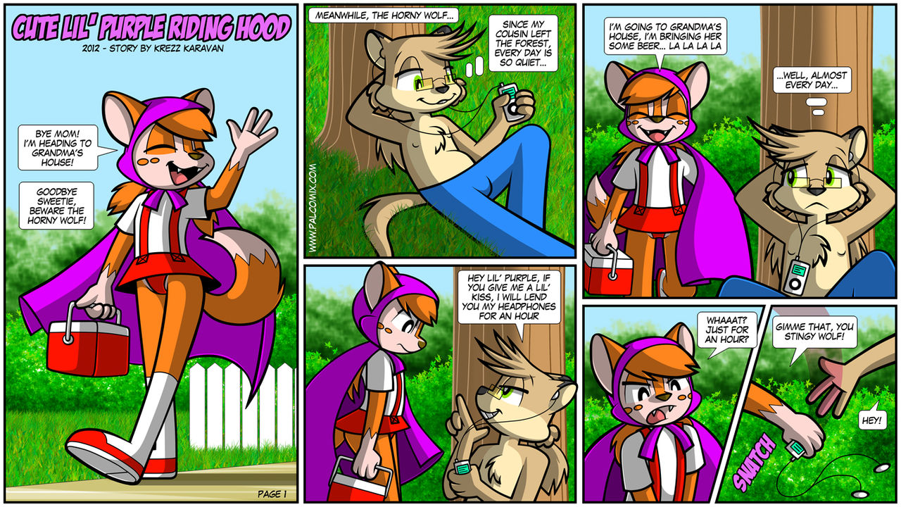 Cute Lil' Purple Riding Hood page 1 full