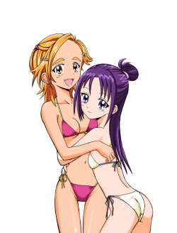 Precures on Swimsuits