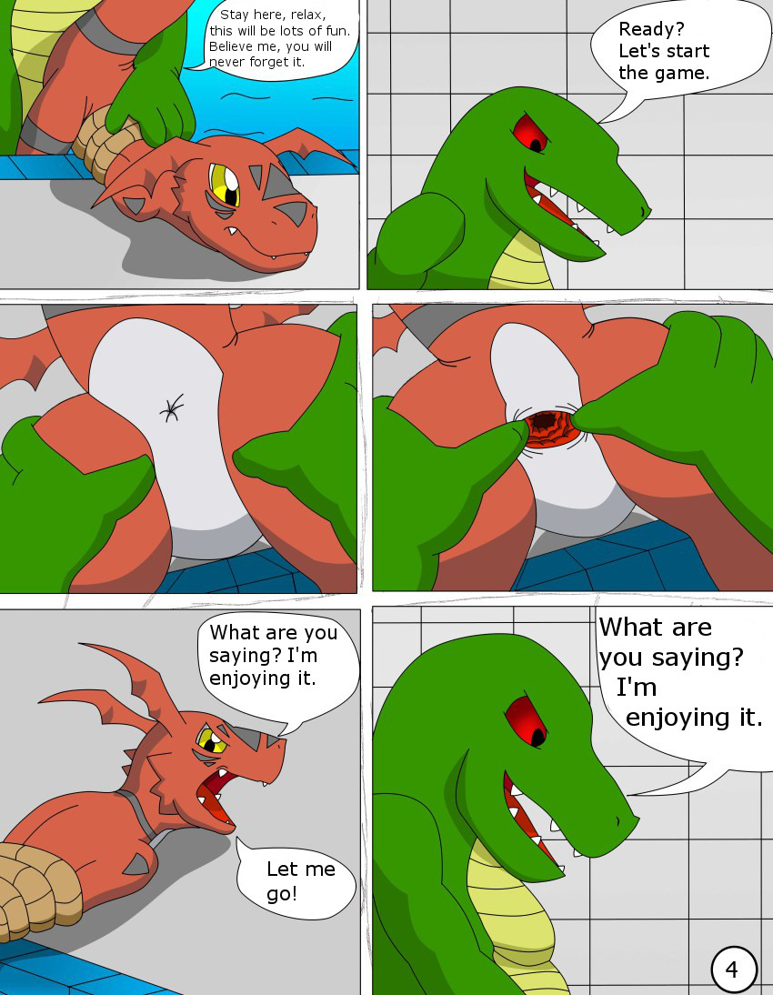 Guilmon at the Pool page 4 full