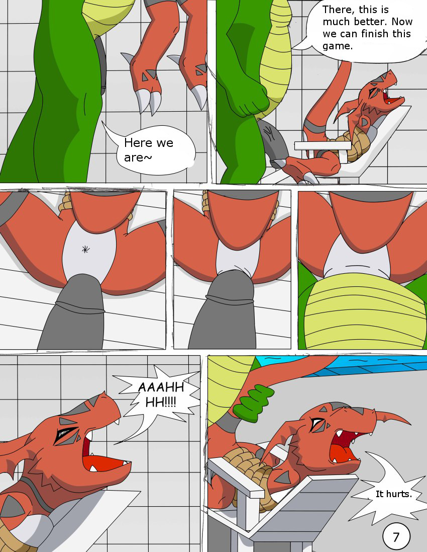 Guilmon at the Pool page 7 full