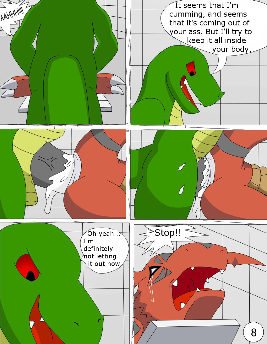 Guilmon at the Pool page 8 full