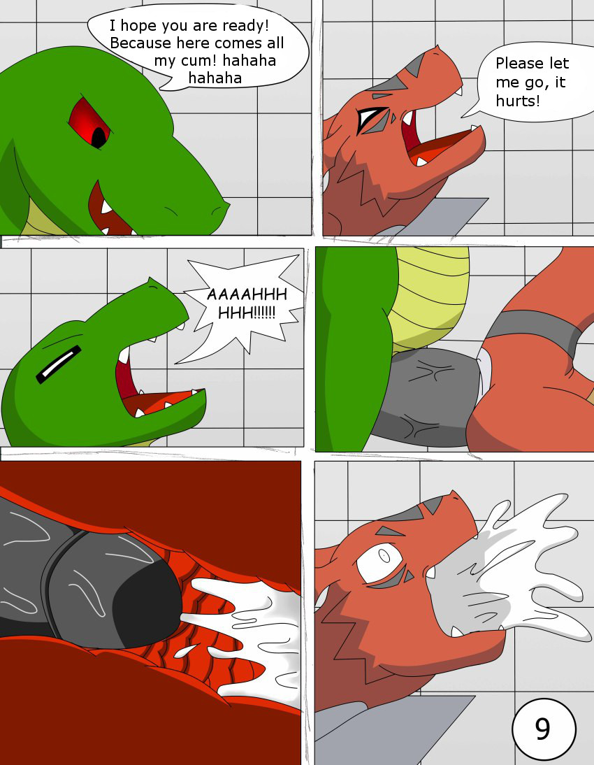 Guilmon at the Pool page 9 full