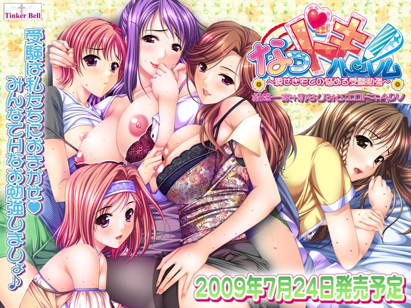 Natsu Doki! Harem - Shinseki Taku de no Nayameru Juken Benkyou page 3 full