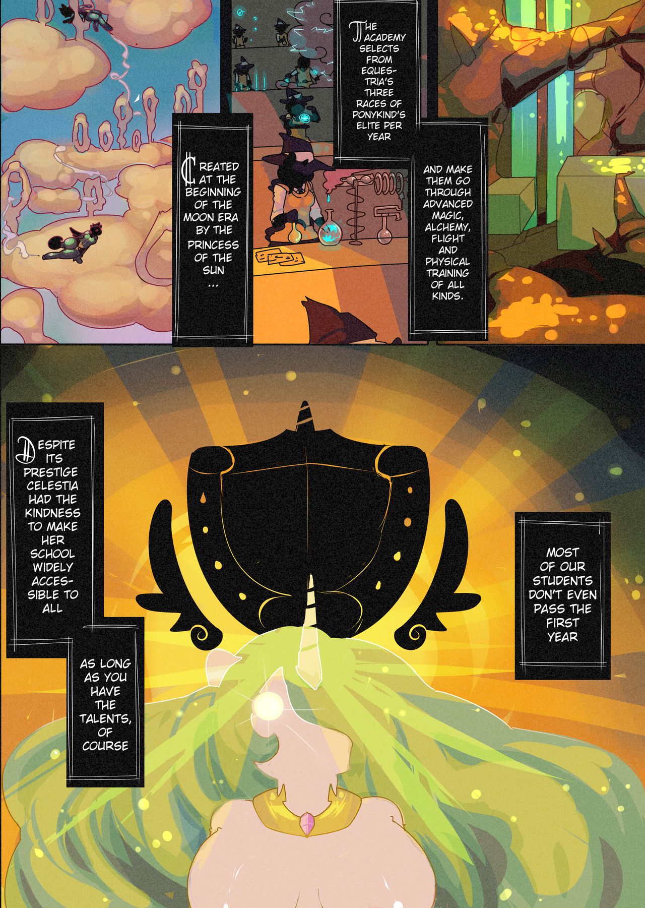 Pony Academy, Chapter 1: First Class Day page 3 full
