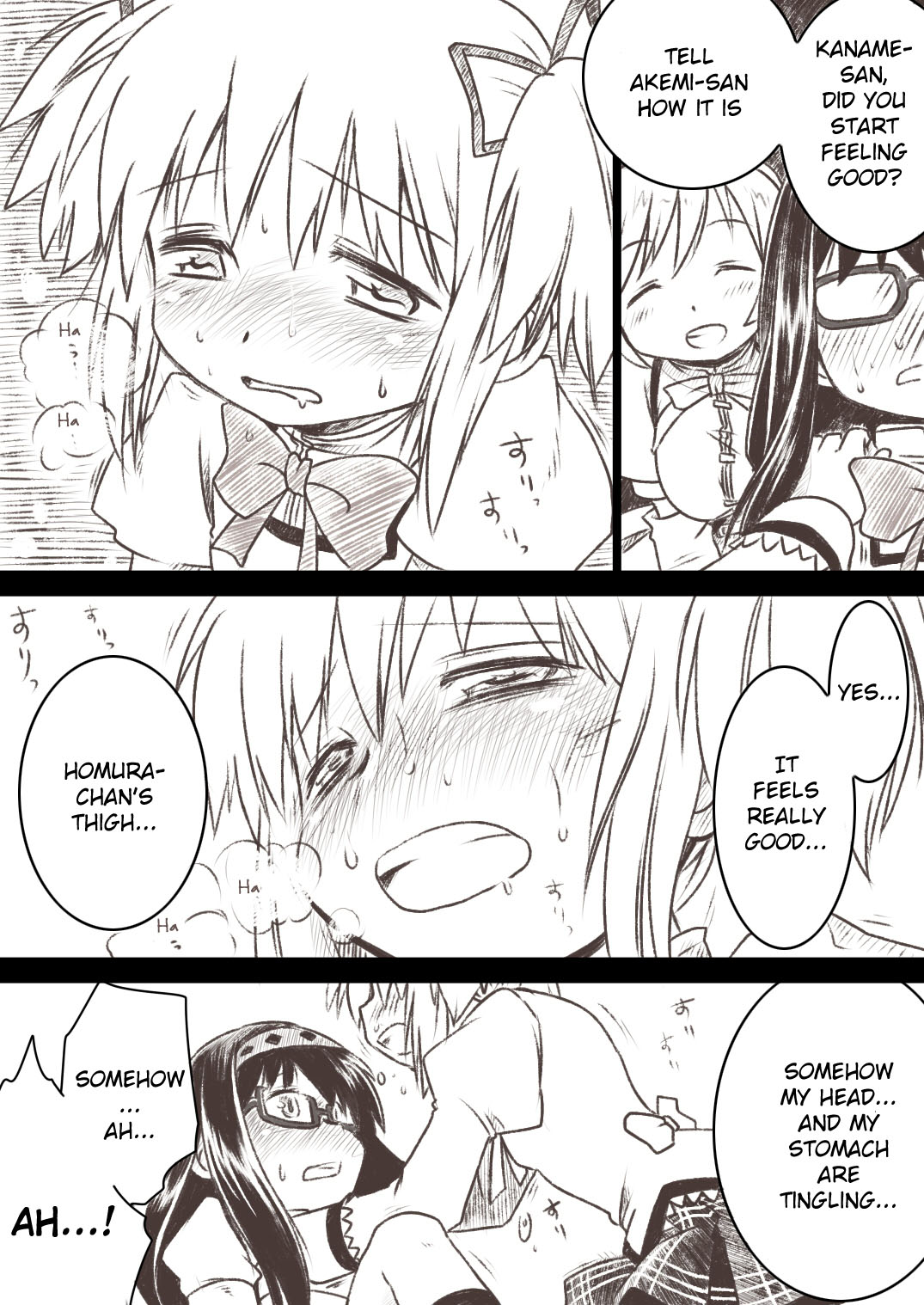 Homuhomu ga Madoka to Mami-san ni Ijiritaosareru Hon page 9 full