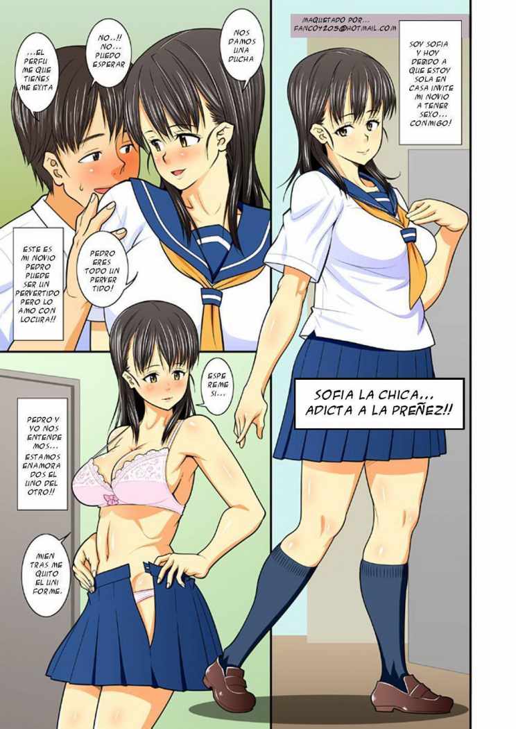 Itsumo Yun Ra Yun Ra Kanojo no Ura Jijou | Adicta a la Preñez page 1 full
