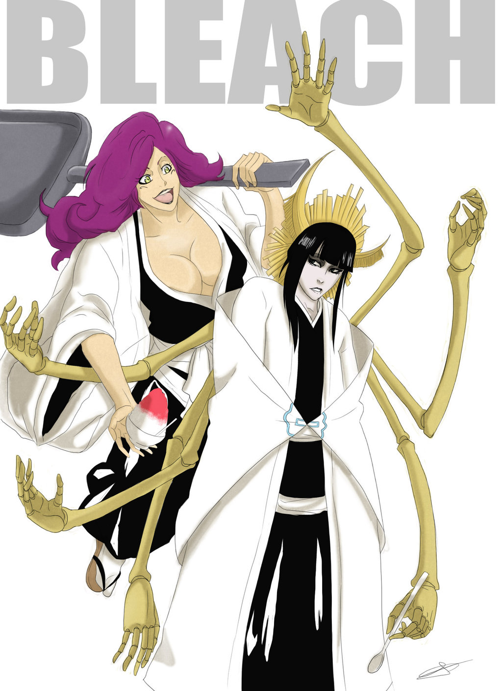 Senjumaru Shutara and Kirio Hikifune from Royal Guard page 1 full