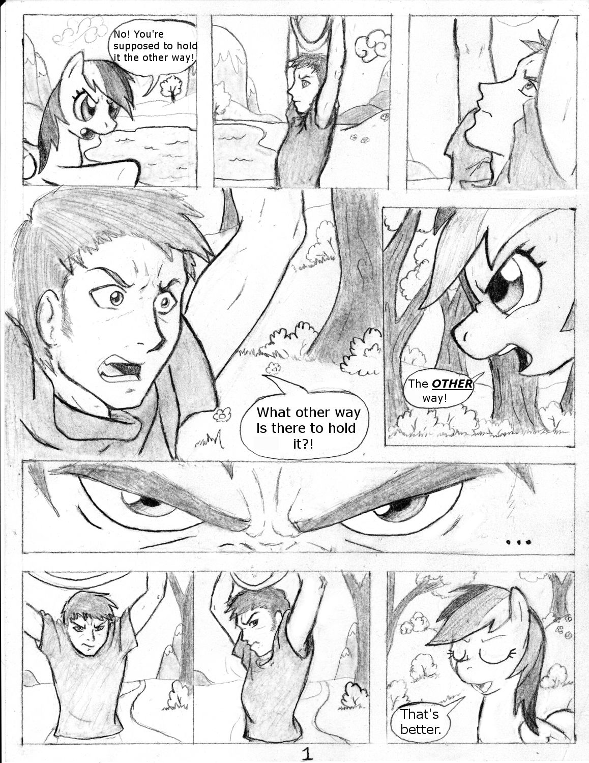 Tsundere Rainbow Dash page 1 full