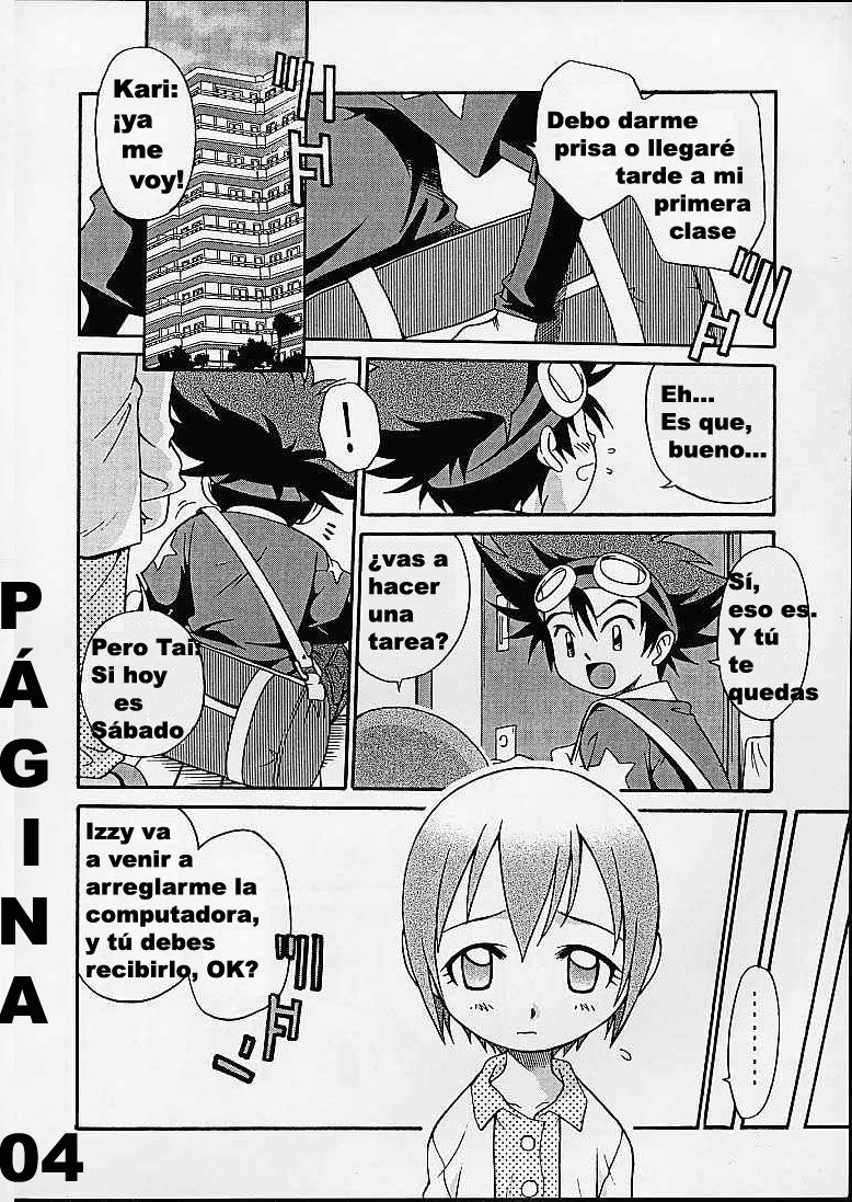 Jou-kun, Juken de Ketsukacchin. | La hora del bañode Kari & Friends page 4 full