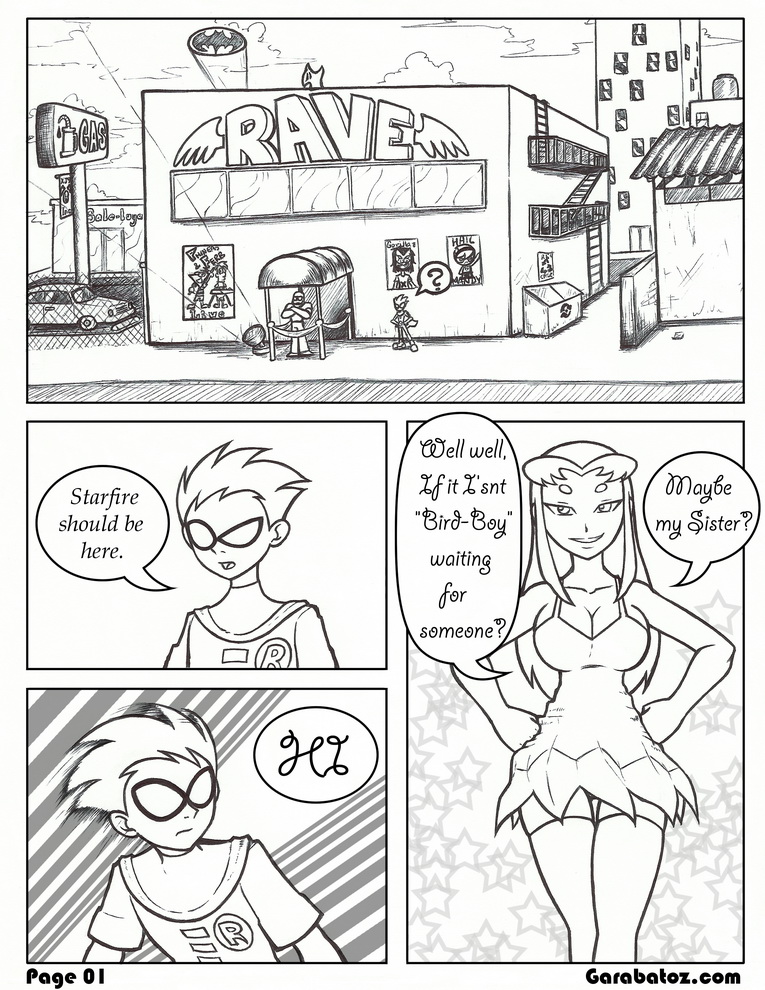 Teen Titans Rave page 1 full