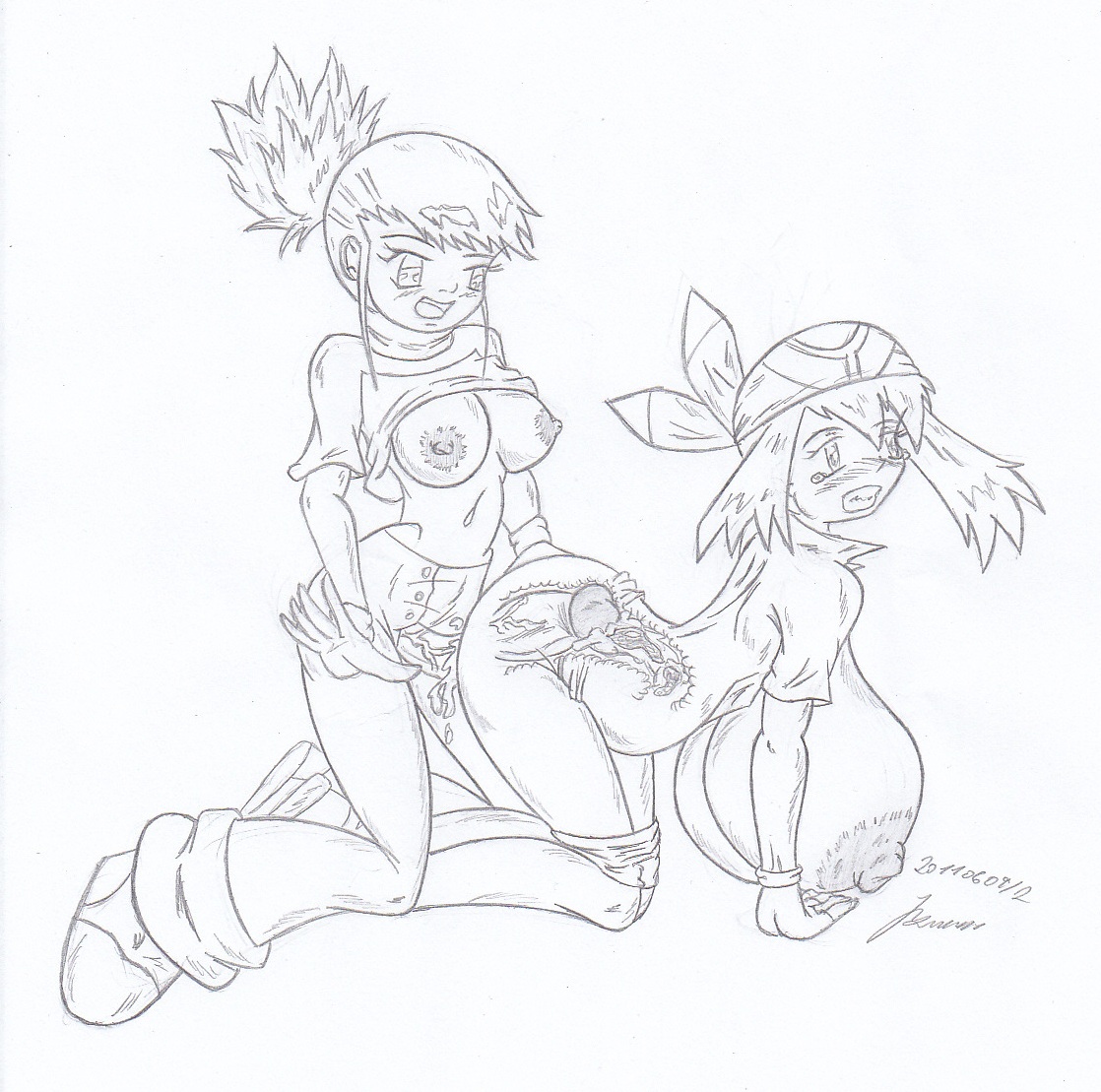My miny Rika Nonaka_digimon tamers Sketches work_5 - 3/3 page 6 full