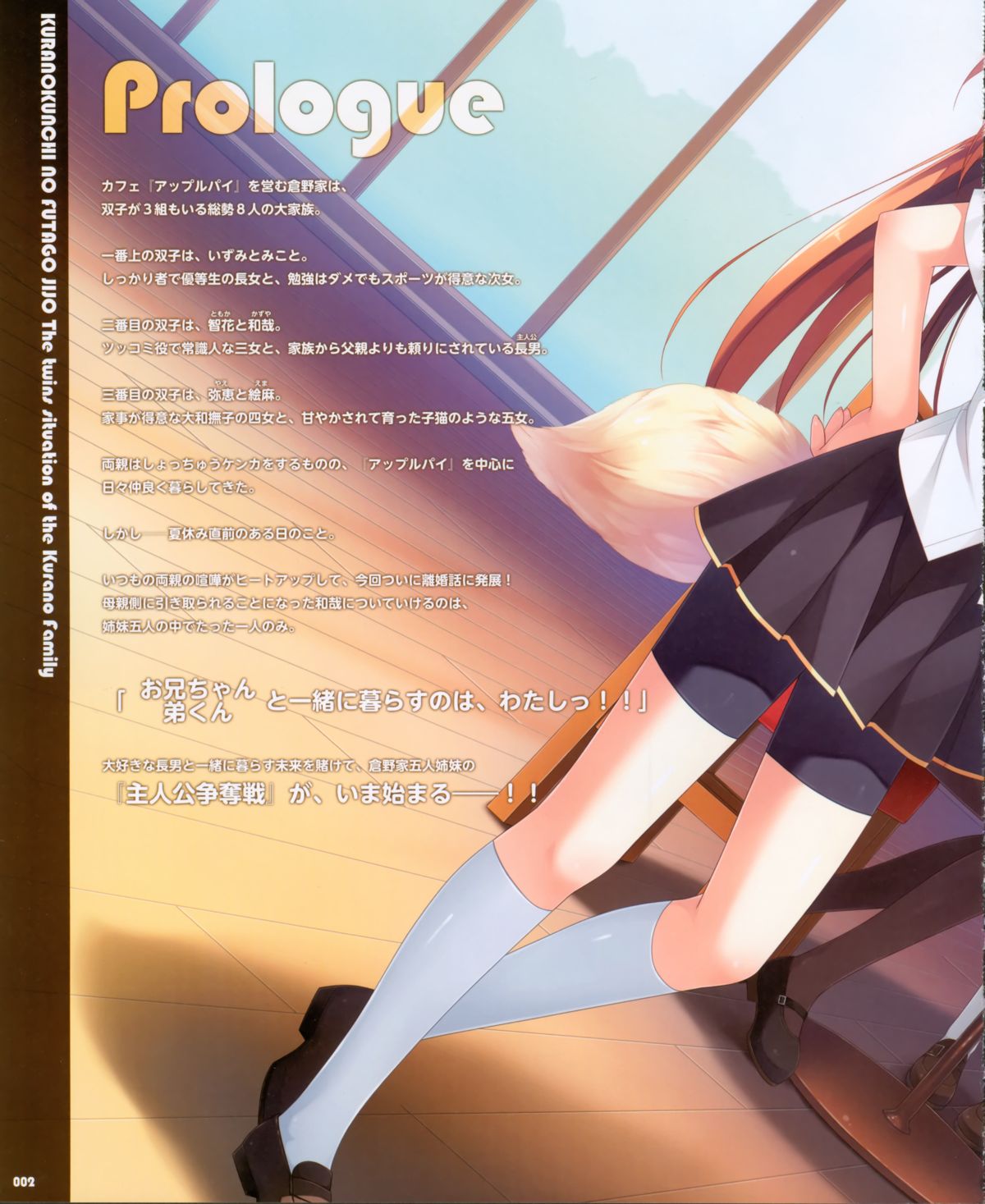 CUBE Kurano kunchi no Futago Jijou Visual Fanbook page 2 full