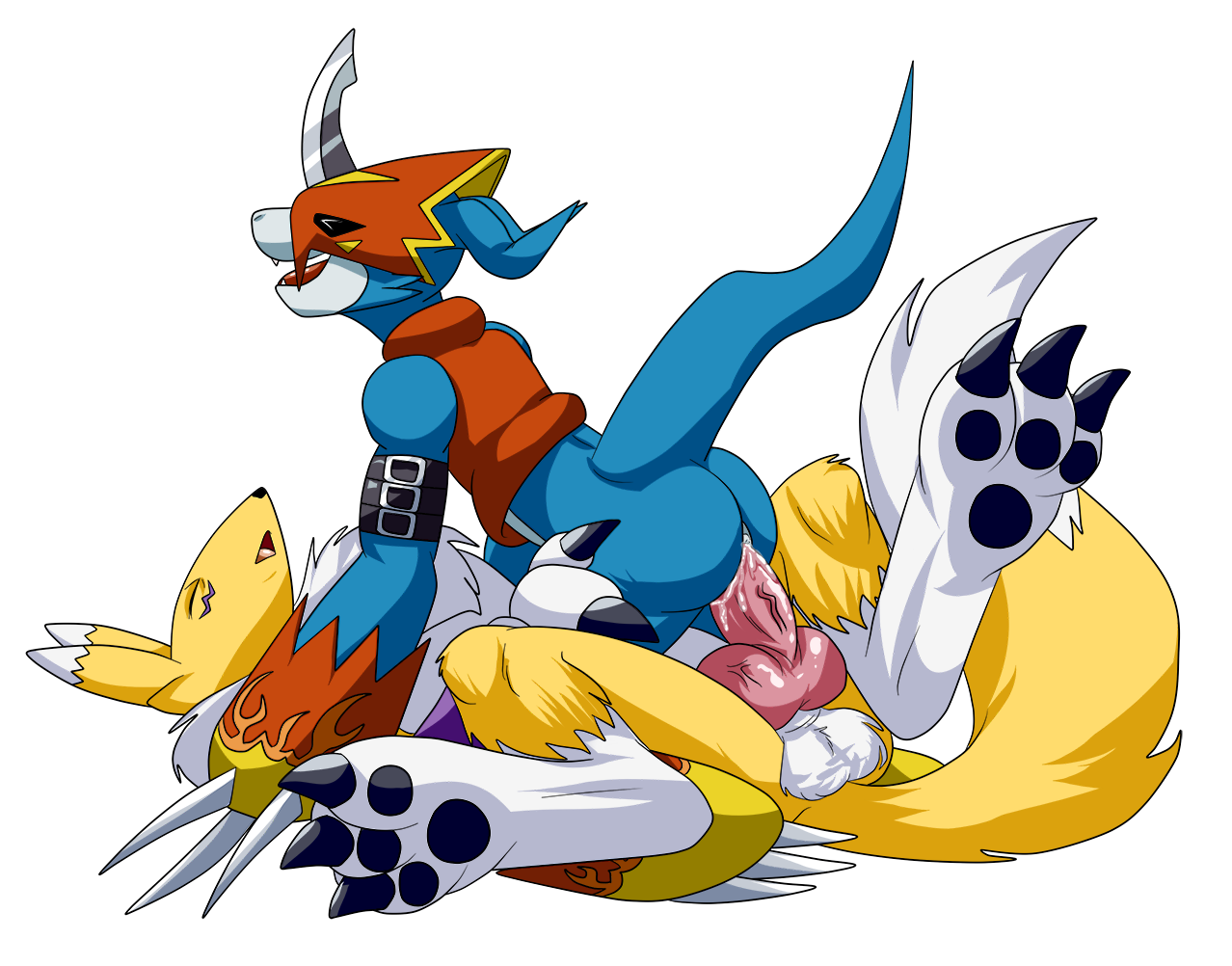 Renamon humps Flamedramon page 4 full