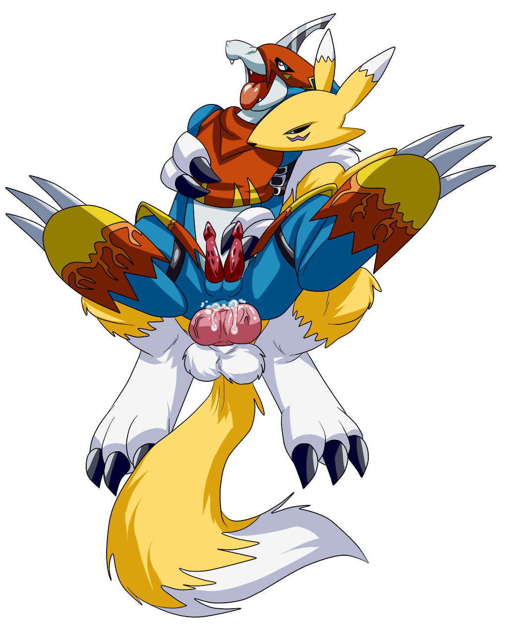 Renamon humps Flamedramon page 5 full