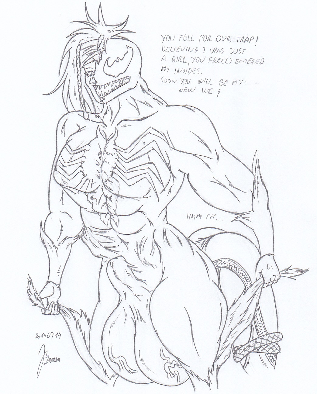 My miny  Ivy & Venom _ Sketches work page 5 full