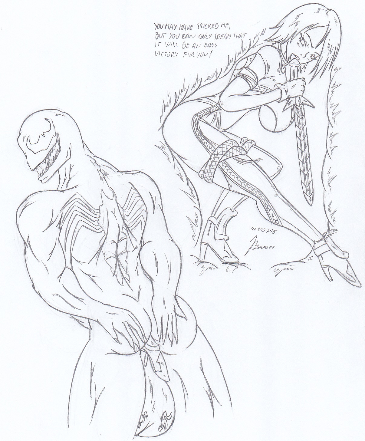 My miny  Ivy & Venom _ Sketches work page 6 full