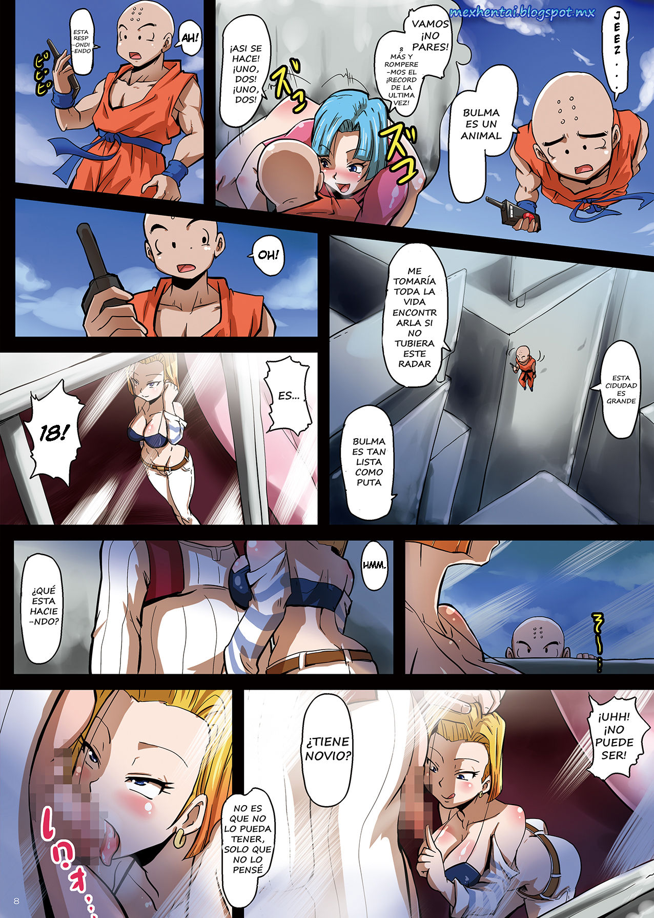 18-gou Sei Dorei Keikaku -Bulma to Krillin no Kyoubou de 18-gou ga Ochiru Made- page 9 full