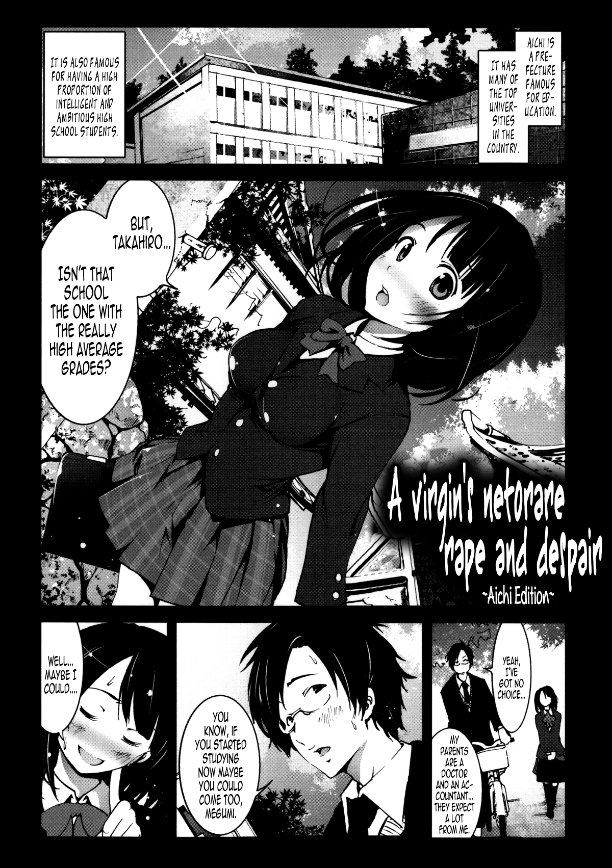 Zetsubou no Inaka Shojo ~Aichi Hen~ | A Virgin's Netorare Rape and Despair ~Aichi Edition~ page 1 full