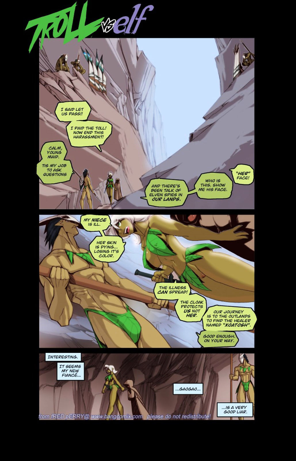 Troll vs Elf page 1 full