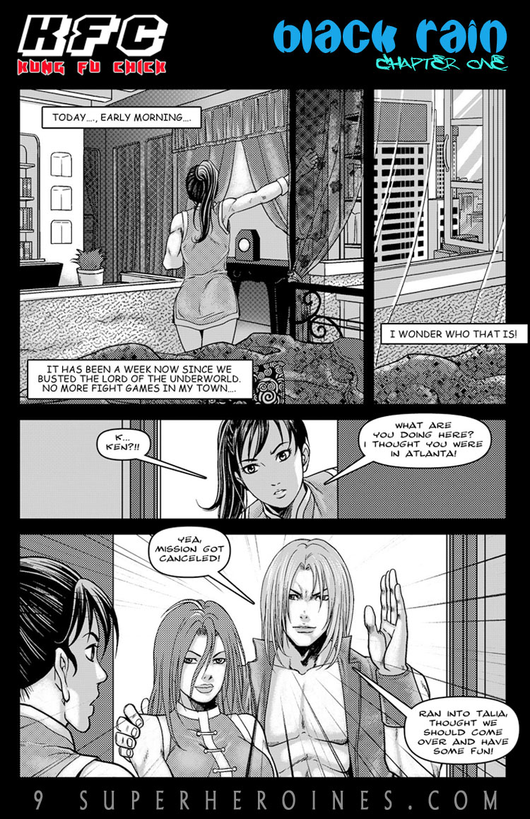 KungFu Сhick - Black Rain page 1 full