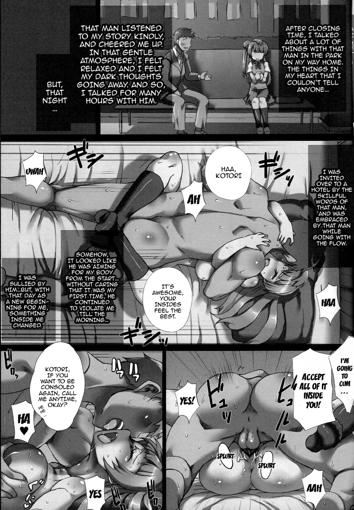 Kotori-chan de YanYan Suru Hon | Kotori-chan Being a Prostitute page 6 full