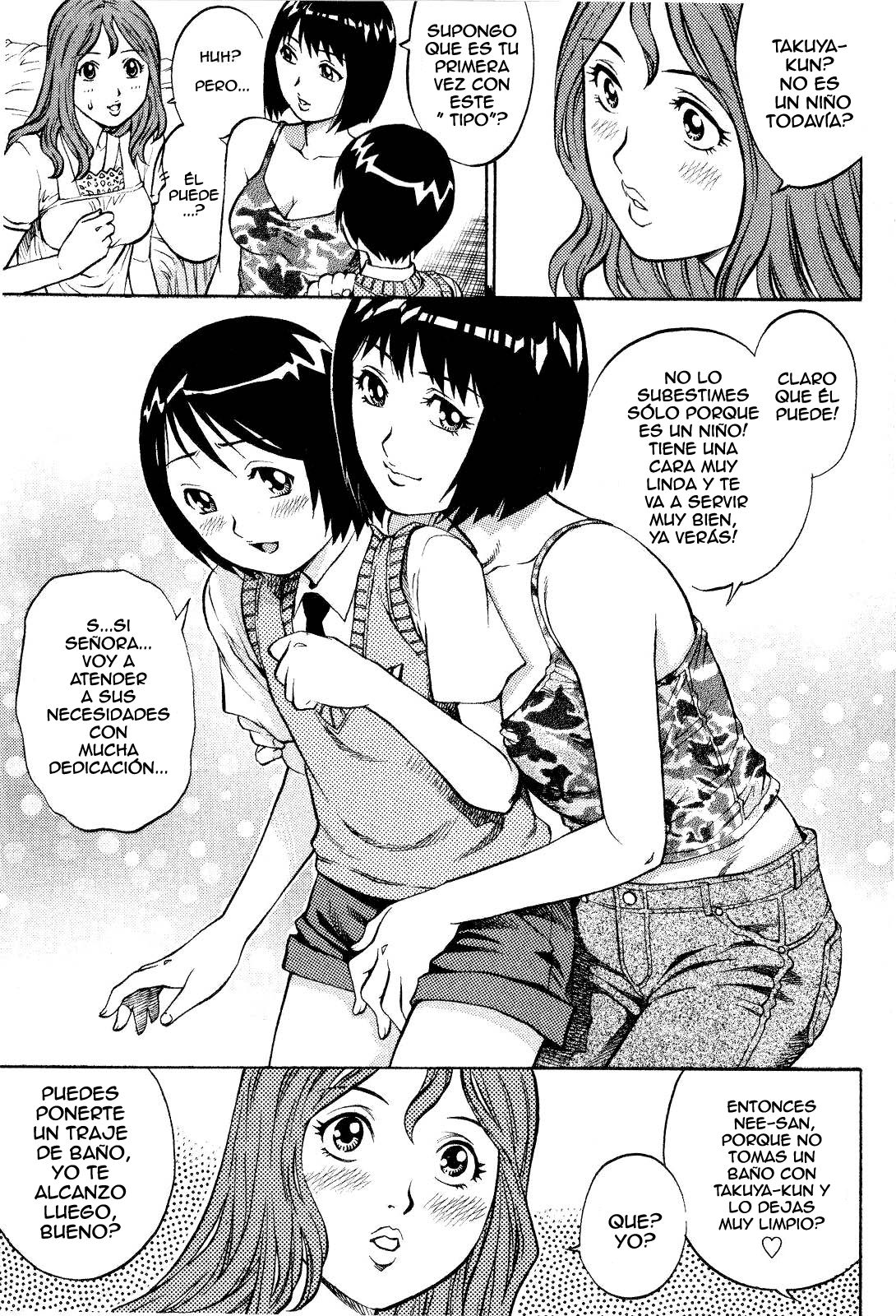 Kanjuku Shimai to Momoiro Shounen | Dos hermanas maduras y un Chico Rosa page 3 full