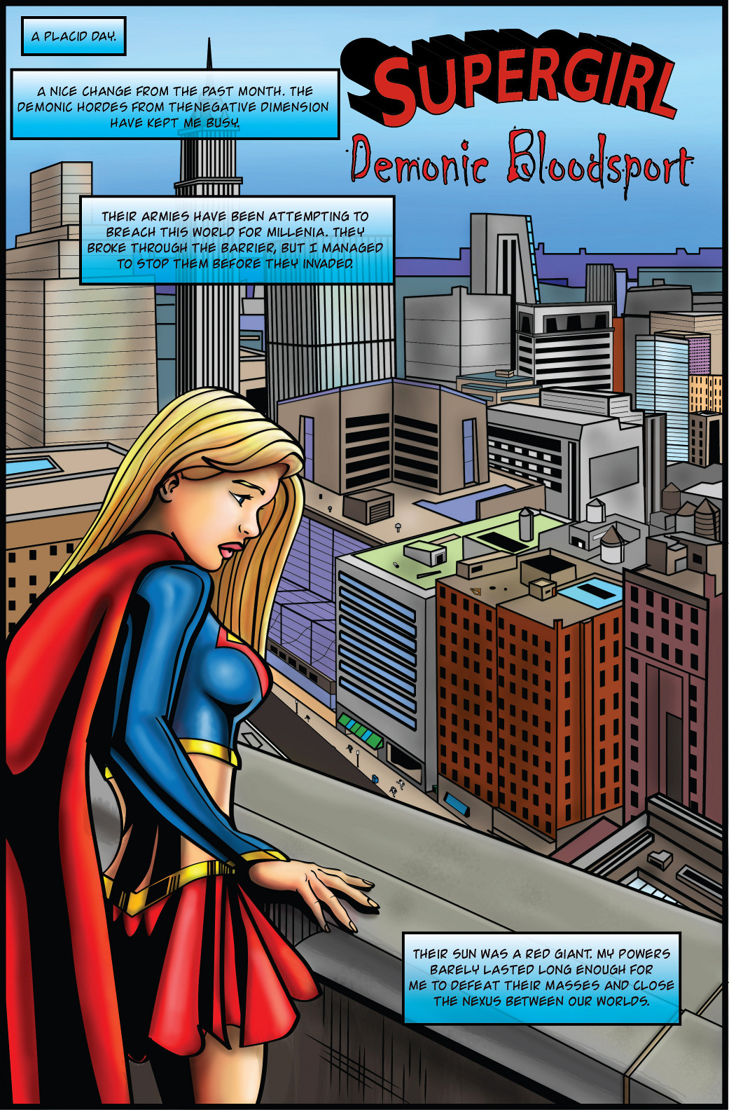 Supergirl: Demonic Bloodsport Pt1 page 2 full