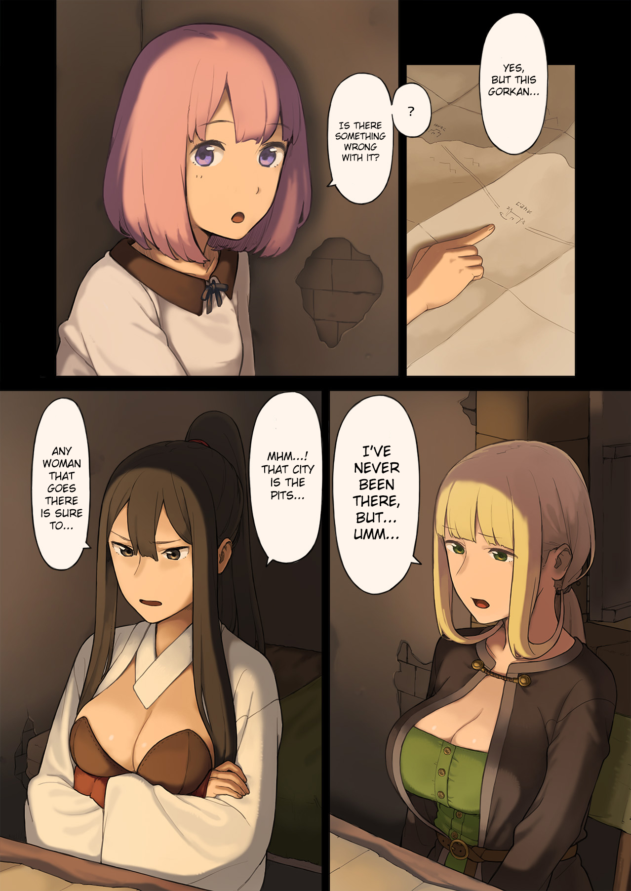 Onna Boukensha-tachi ga Sabaku no Oasis ni Tachiyoru to... page 3 full