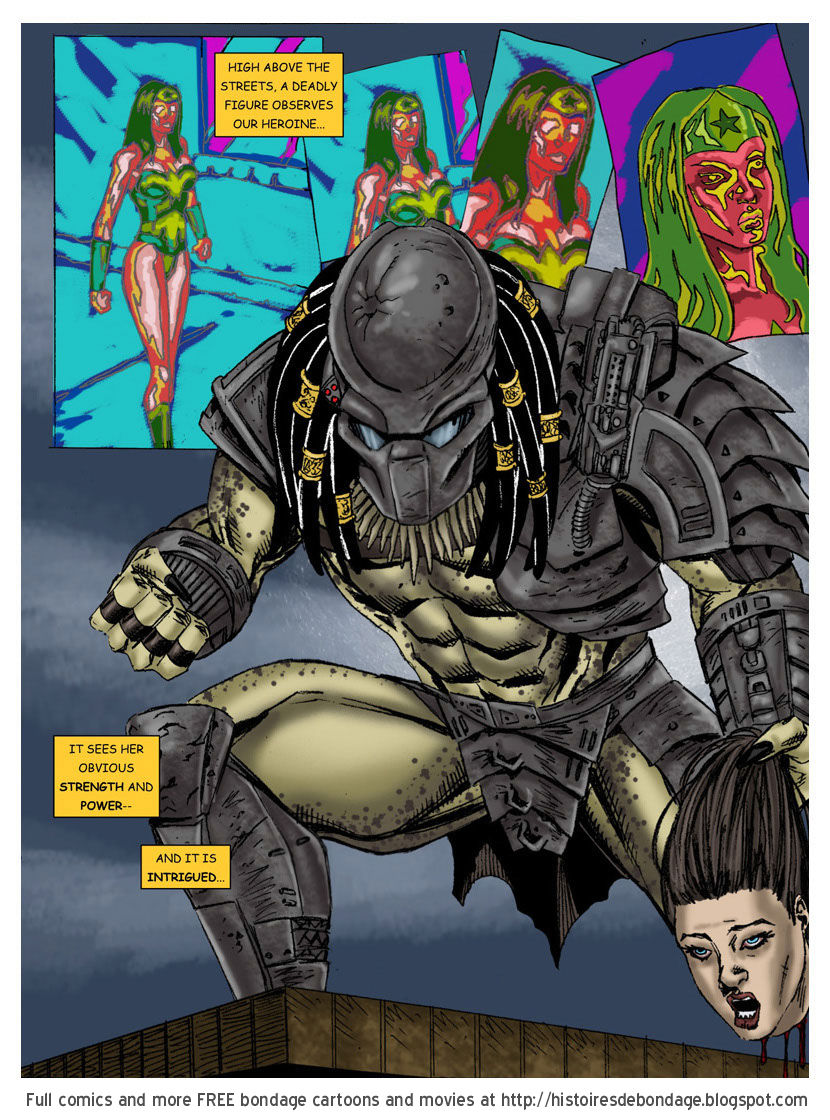 Rare superheroine in bondage cartoon page 6 full
