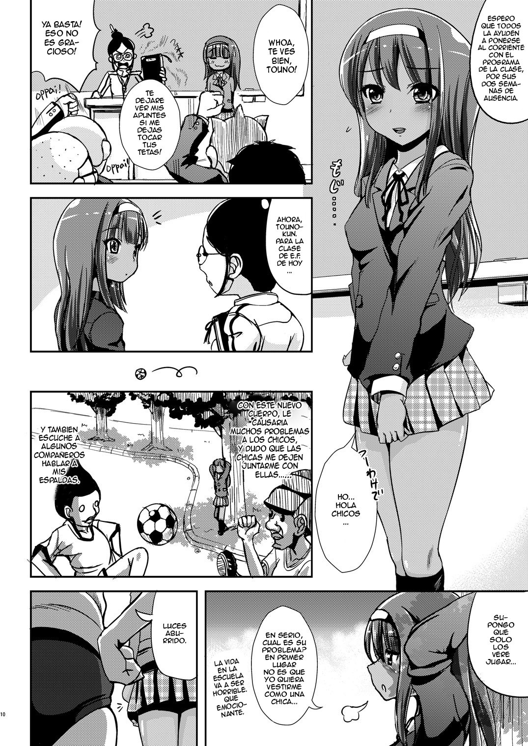 Asa Onna na Ore to Futanarikko Ojousama Zenpen page 9 full